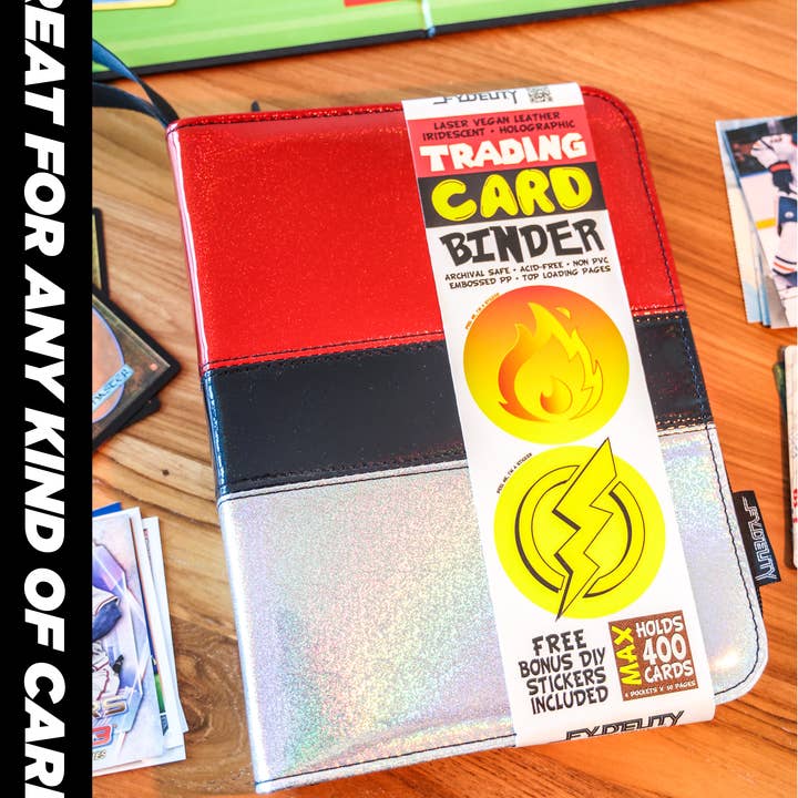 Fydelity - Wholesale Binder - 44040: Trading Card Binder | Max (400pcs) | Belt Ball Laser