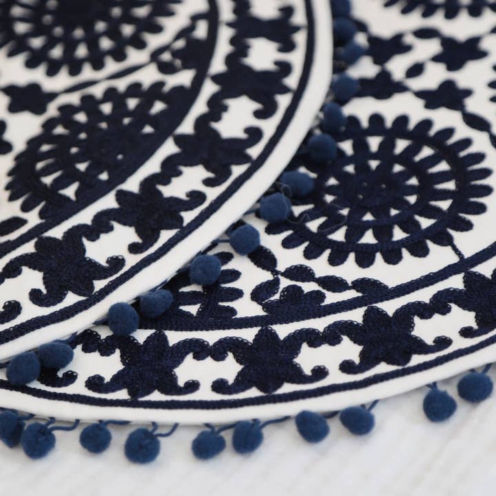 Kapda Casa - Wholesale Chair Cushion - Marruecos Azul Redondo Cojin | Redondo2