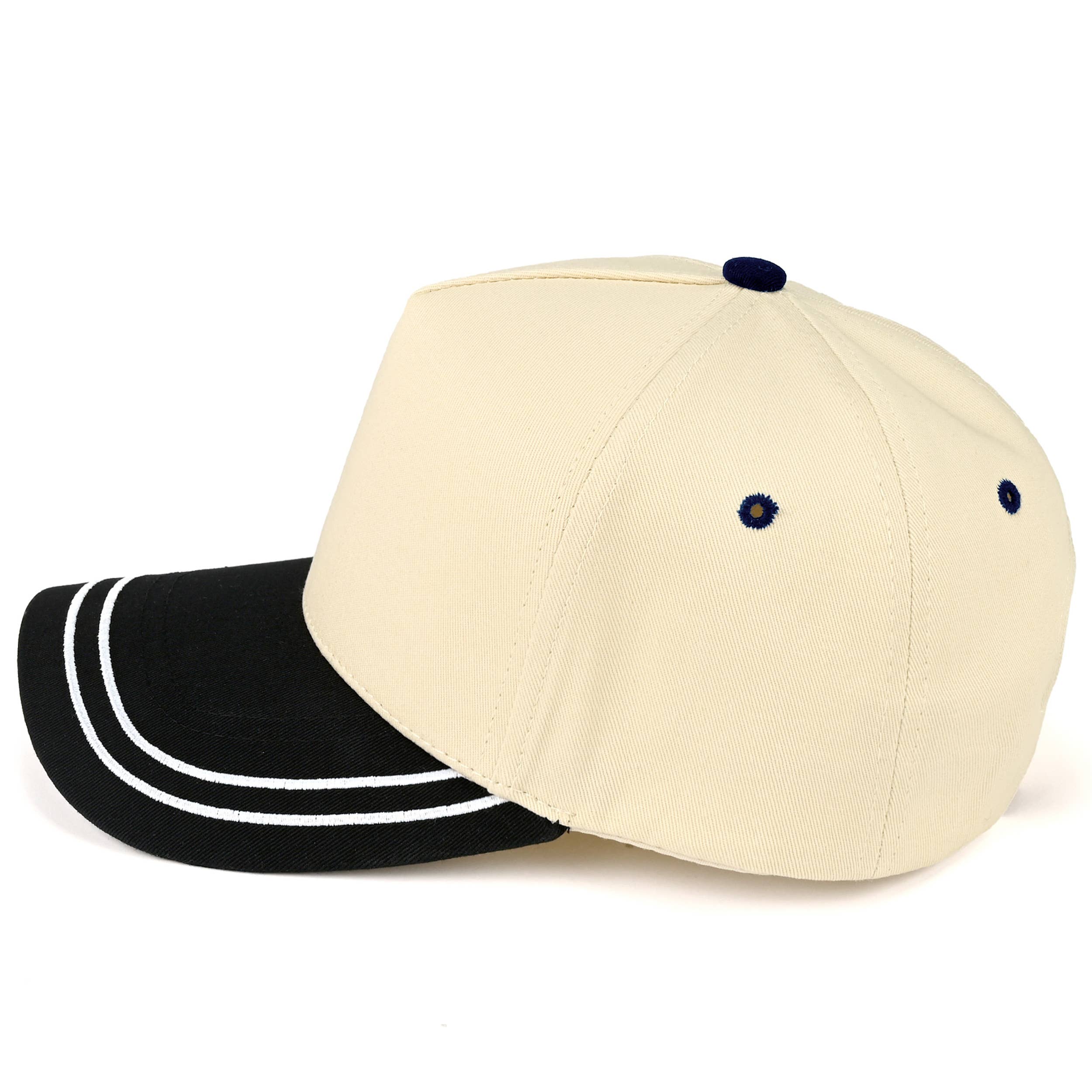 Hana – Engroshandel Trucker hat - Dame – C.C Two Tone med Retro Stribe Bomuld Trucker Kasket8