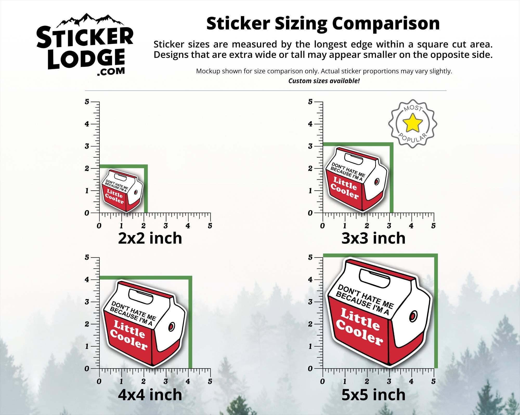 Sticker Lodge - Wholesale Phone & Laptop Stickers - Don't Hate Me Because I'm A Little Cooler Vinyl Sticker3