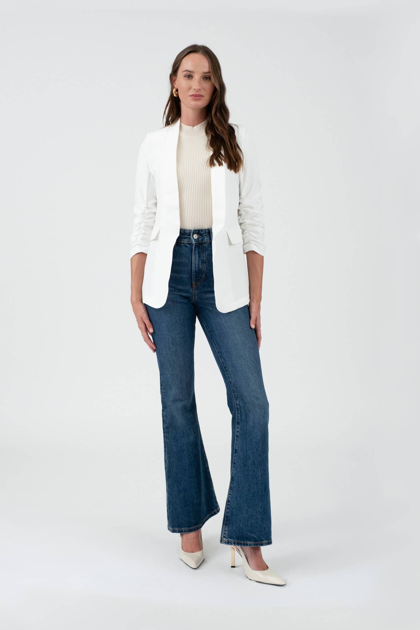 The Workshop Studio – Blazer - Mulher por atacado – BLAZER COM MANGA 3/4 DE MANGA COMPRIDA15