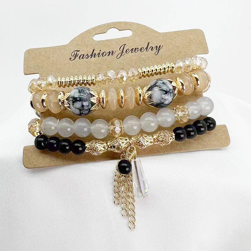 SALINA TRADING INC - Wholesale Beaded Bracelet - Boho Women Fashion Creative Crystal Beaded Bracelet6