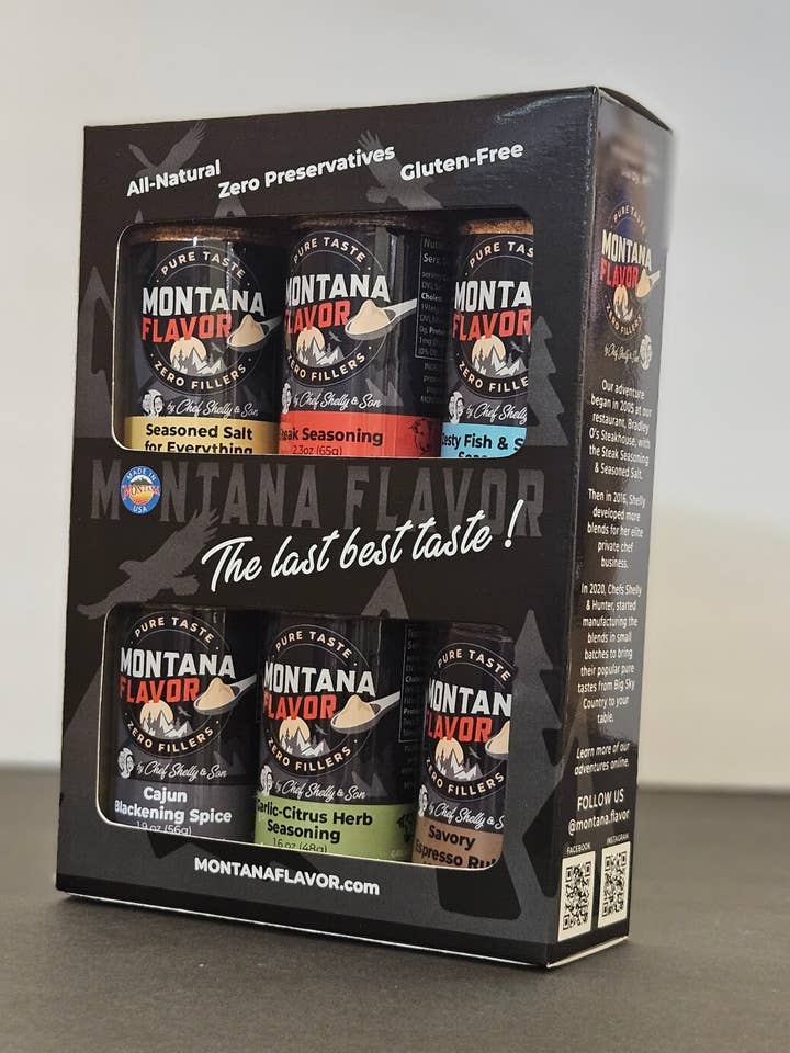 The Big Sky "Sixpak" for wholesale by Montana Flavor