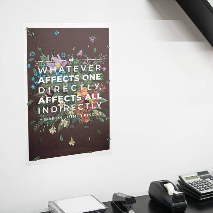 Transpainter - Wholesale Art Print - Martin Luther King Quote Poster | Floral Diversity Art Print6