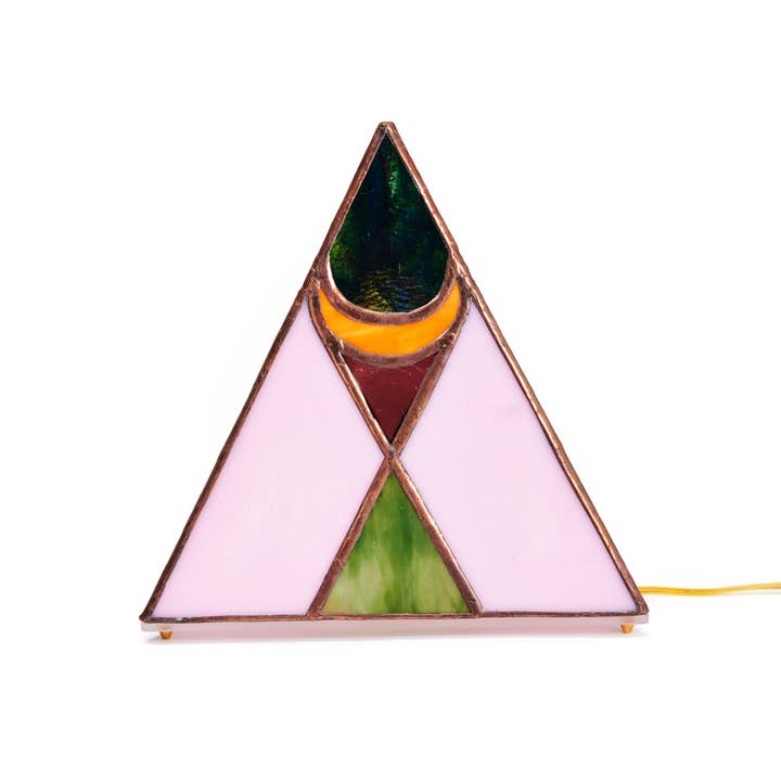 Friend Of All - Venta al por mayor Lámparas decorativas/de escritorio - Lámpara Sabrina Moon Pink Pyramid