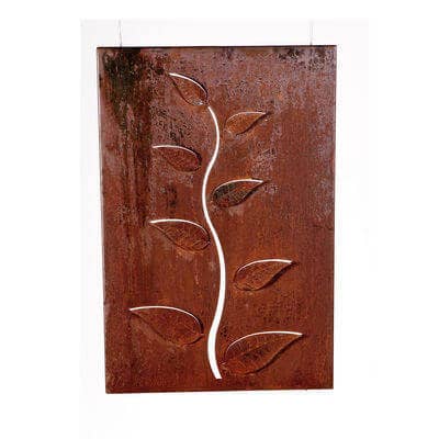 Large Leaves Box Metal Garden Wall Art for wholesale by Overwrought