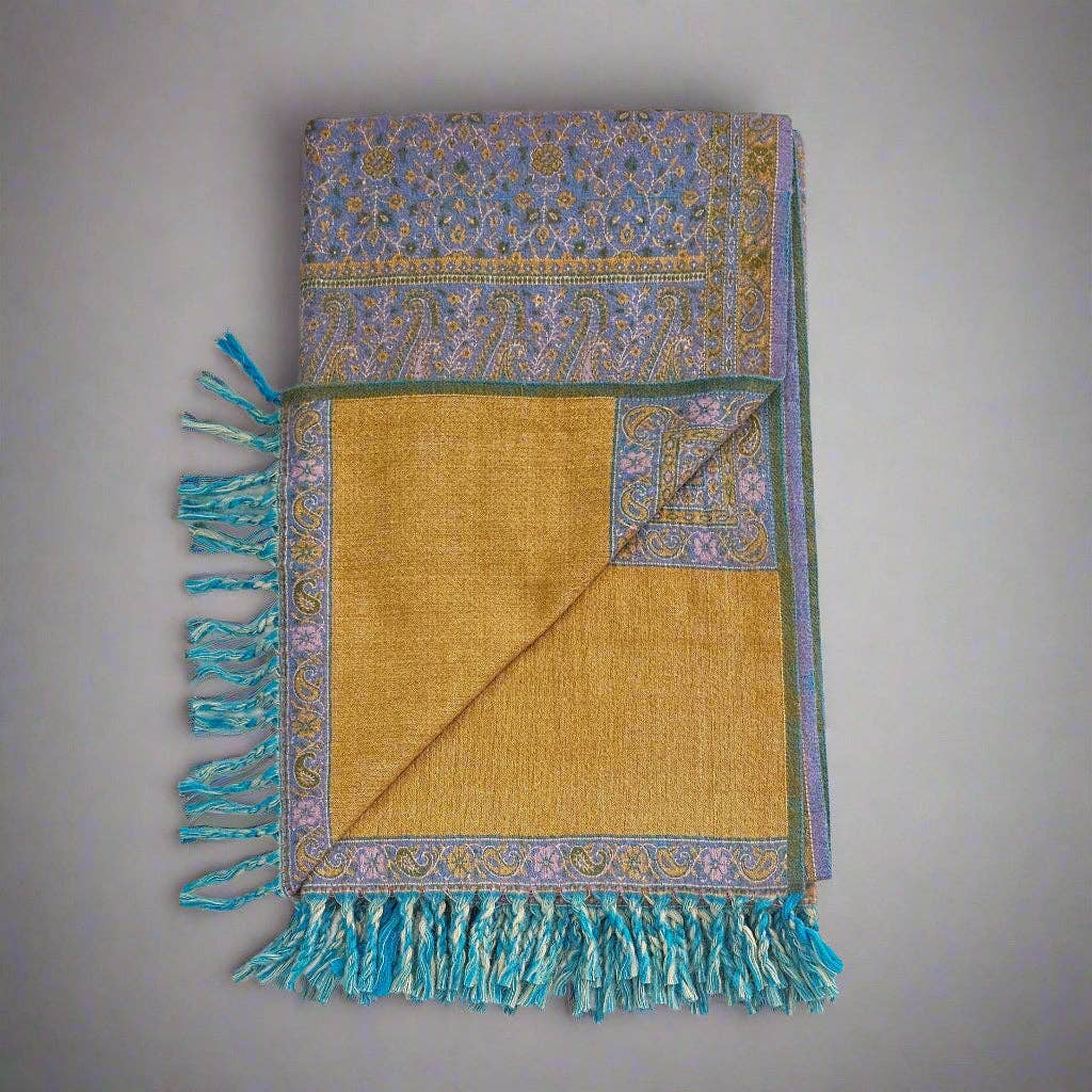 Tibet Handicrafts LLC - Wholesale Throw Blanket - The Perfect Combo Shawl1