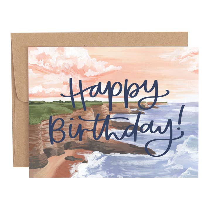 Coastal Birthday Greeting Card for wholesale by 1canoe2 | One Canoe Two Paper Co.