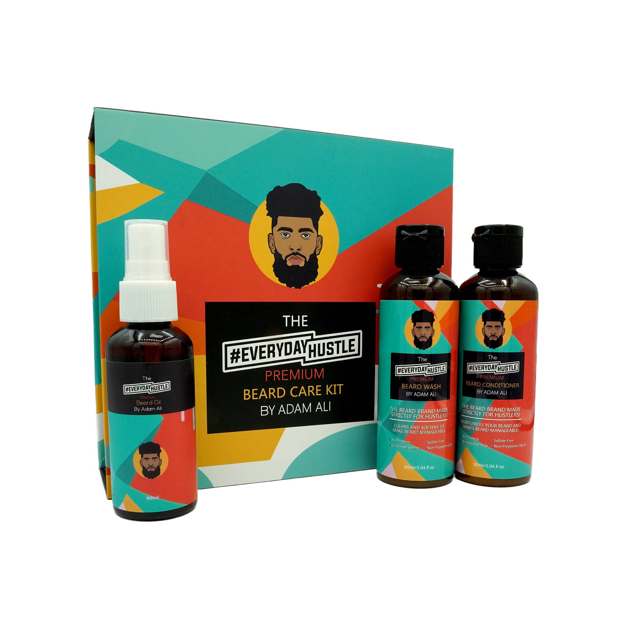#EverydayHustle - Wholesale Beard Wash/Shampoo - #EverydayHustle Premium Beard Care Kit for Men0