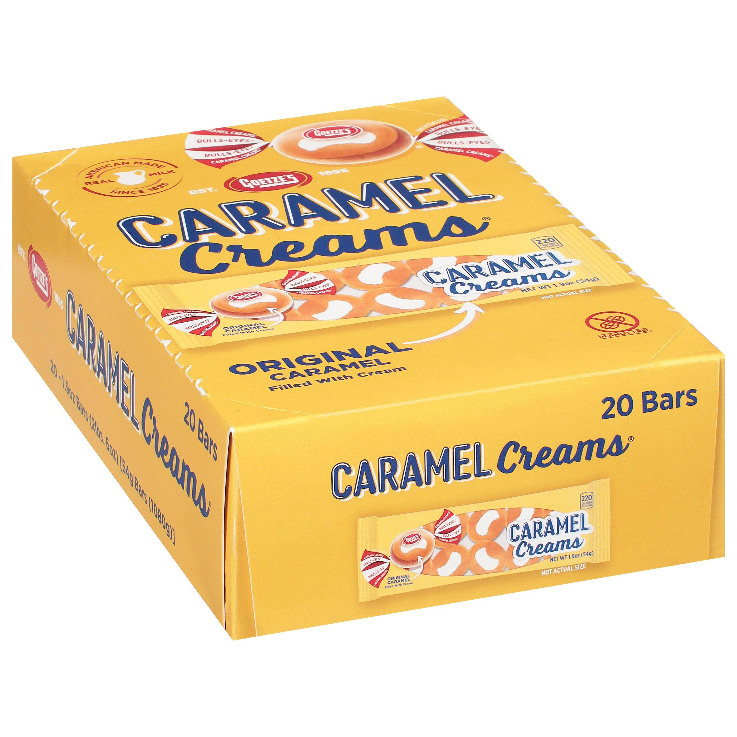 Royal Wholesale - Wholesale Caramel - Goetze Caramel Cream 1.9oz Bar 20ct1