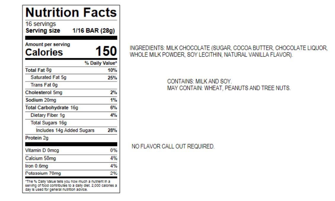 Astor Chocolate Corp. - Vente Barre chocolatée - Tablette de chocolat au lait solide Moodibar HANGRY de 1 livre3