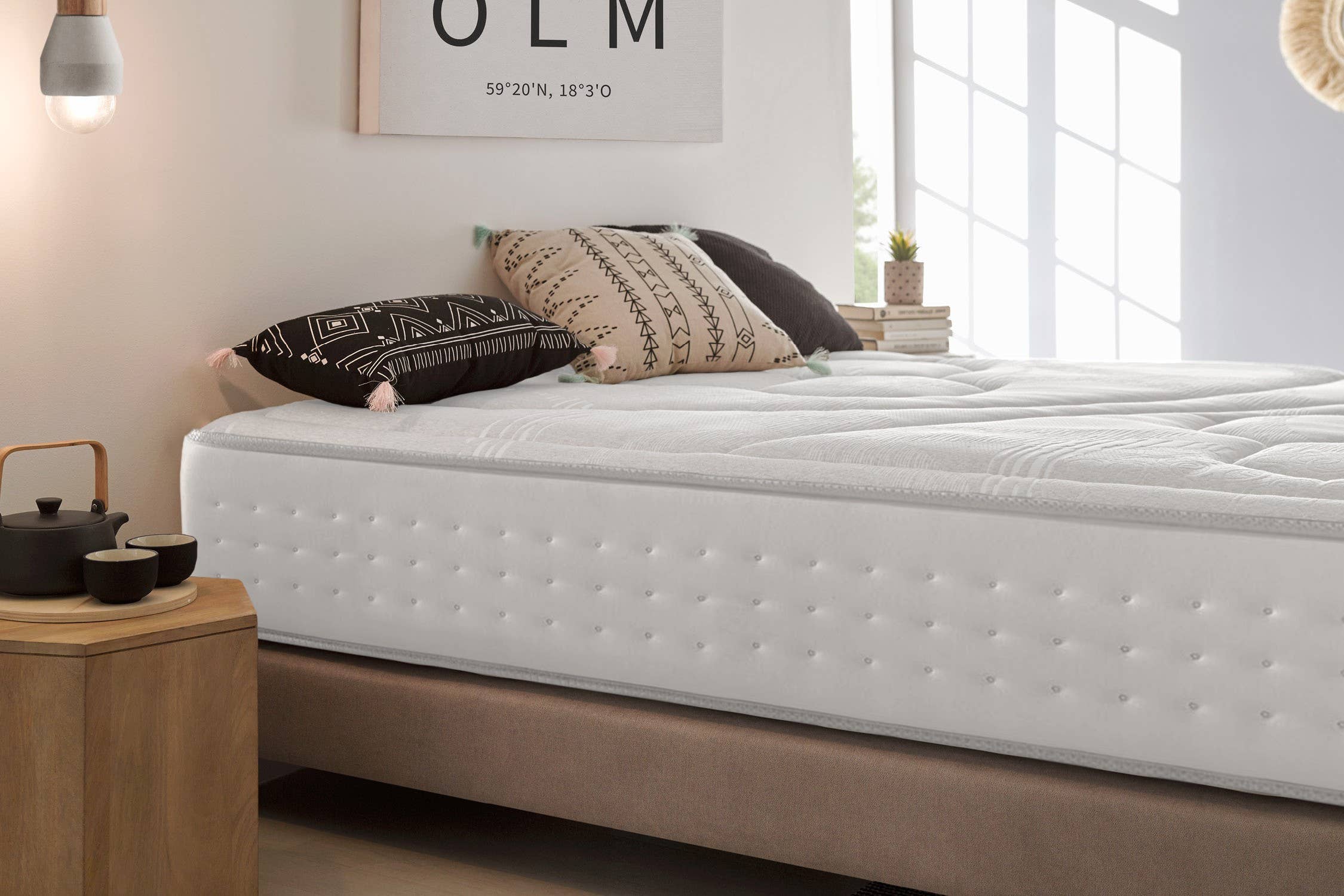 Moonia - Wholesale Bed - Quantum High-Density Mattress - 140X190 cm - Moonia1