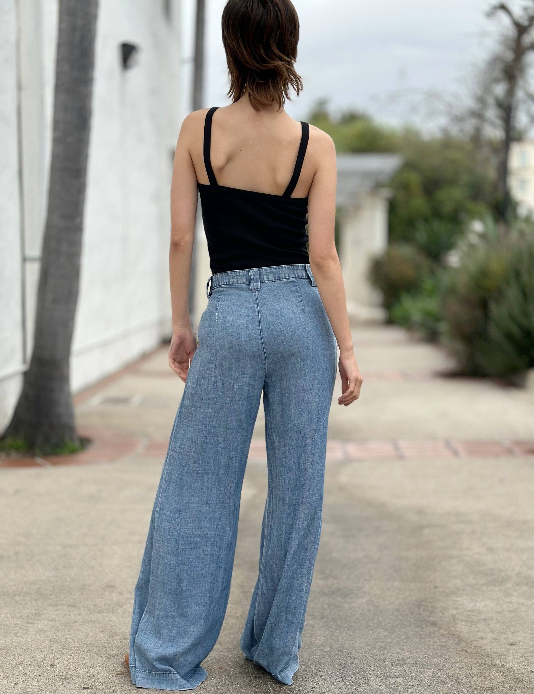 Sierra Blue Sway Soft Denim Pant for wholesale on Faire1