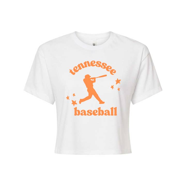 Elby Designs Apparel - Vente T-shirt à imprimés – femme - T-shirt court de baseball Tennessee, Tennessee Vols, TN Vols