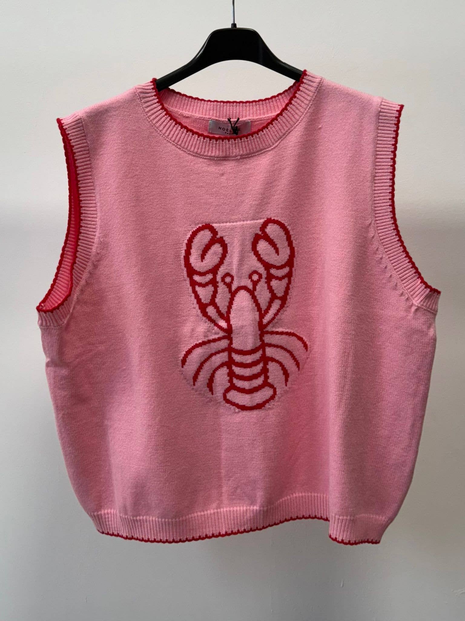 NOELINE - Wholesale Knit Top - Women's - Lobster pattern sweater 260455