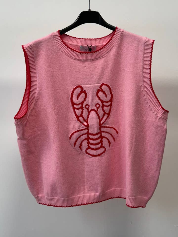 NOELINE - Wholesale Knit Top - Women's - Lobster pattern sweater 260455