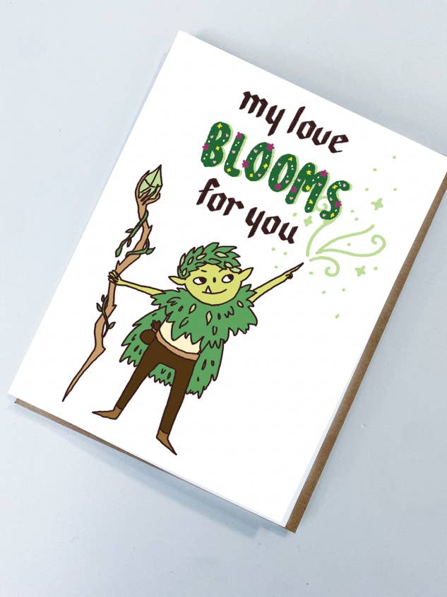Fantasy (Druid) Blooms Liebeskarte für den Großhandel von Abby Cali Art