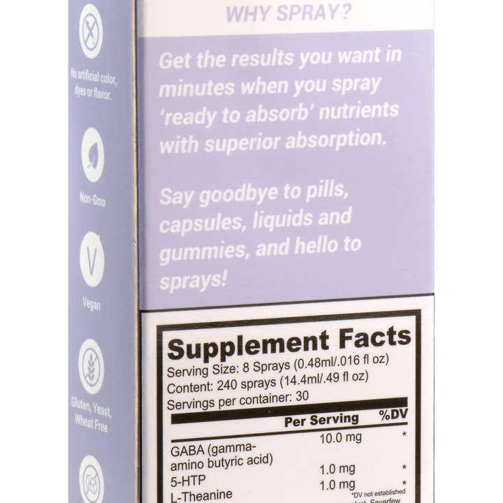 SpectraSpray Global – wholesale Oral supplement/vitamin – GABA SLEEP Oral Spray - Melatonin Free