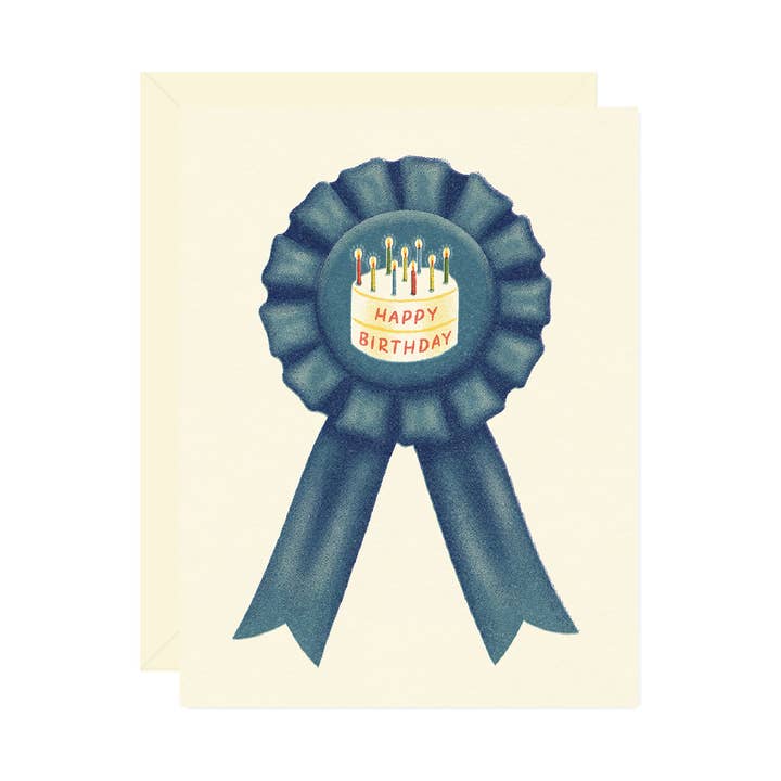 Blå Bånd Fødselsdagskort for engroshandel hos Wallflower Paper & Party