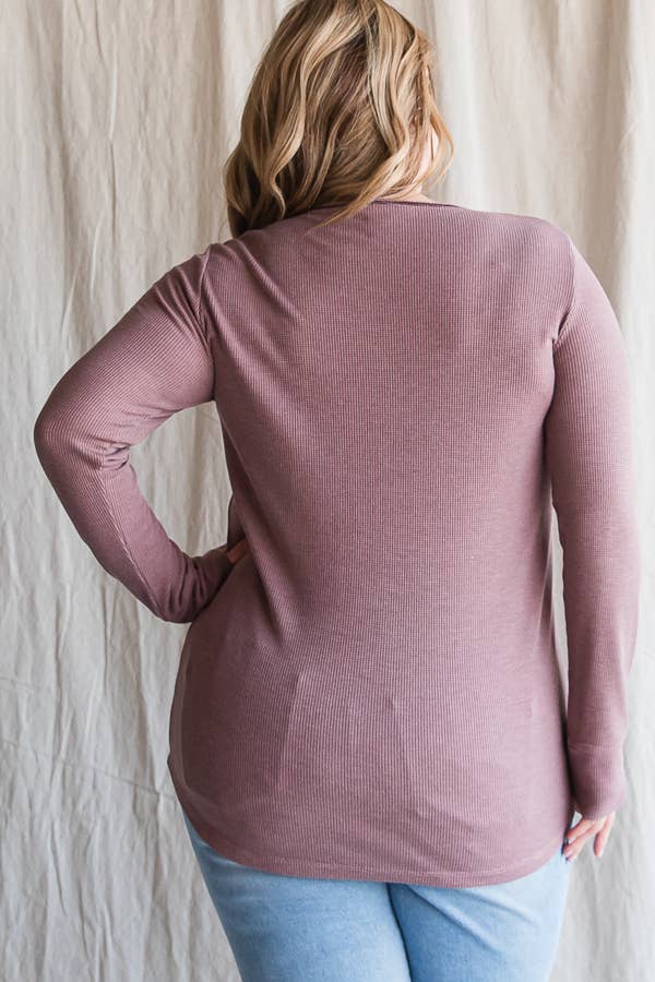 7th Ray - Vente Tunique – femme - [GRANDE TAILLE] Haut Tunique à Manches Longues avec Boutons-Pression T4275XL3