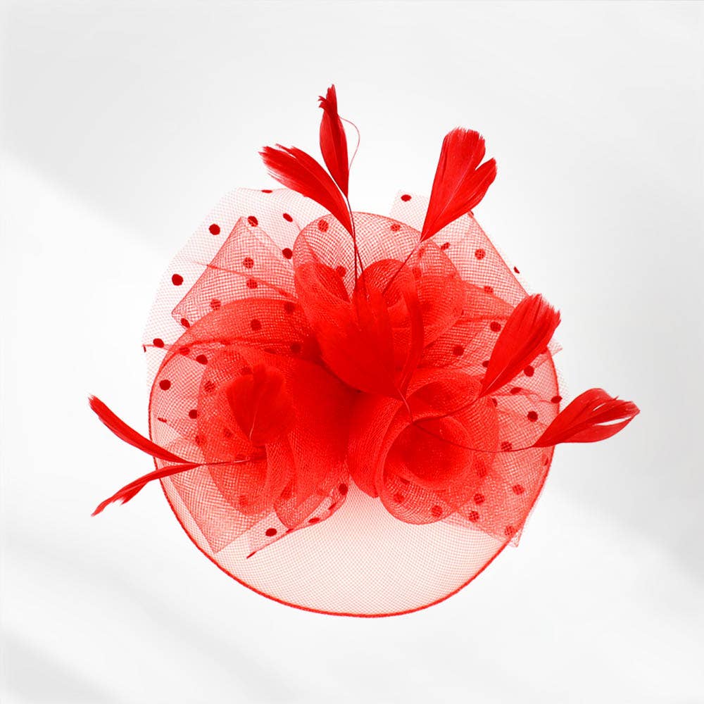 Sensibling Corp. - Wholesale Fascinator hat – Women's - Feather Mesh Flower Fascinator / Headband11