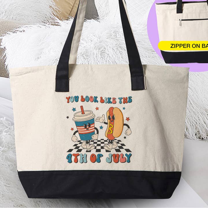 House Of Rodan - Vendita all'ingrosso Borsa tote - Donna - You Look Like 4th of July - Borsa in tela
