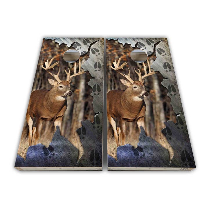 Deer Buck Cornhole Wraps - Cornhole Wraps - Cornhole Skins - Vinylfolie - Gelamineerde set voor wholesale door Cornhole Stop, LLC