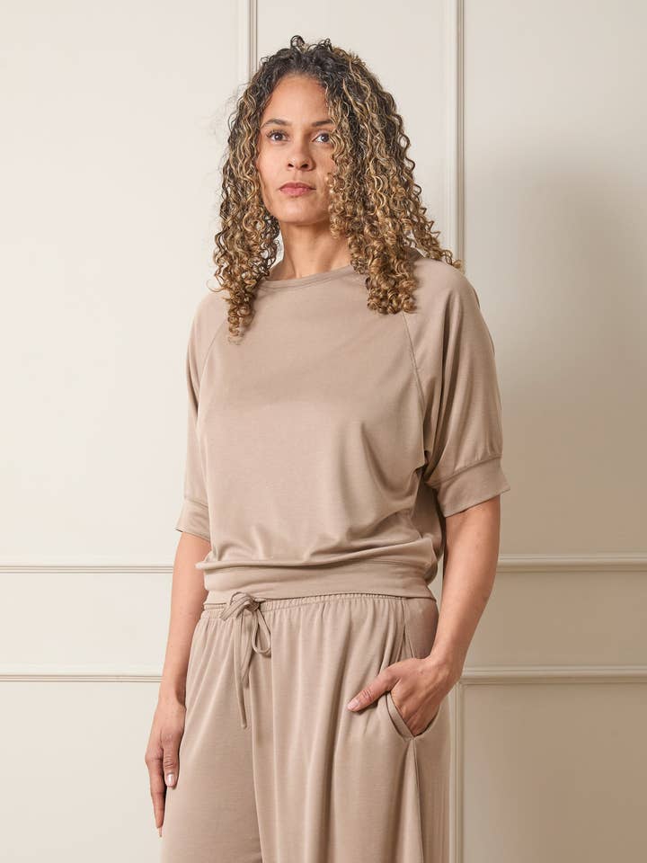 CHALK UK Ltd - Wholesale T-Shirt - Women's - Kirsty Top | Fawn