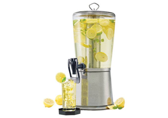 EcoQuality - Wholesale Drink Dispenser - Beverage Dispenser with Ice Core, 2-1/4 Gallons with Stainle1