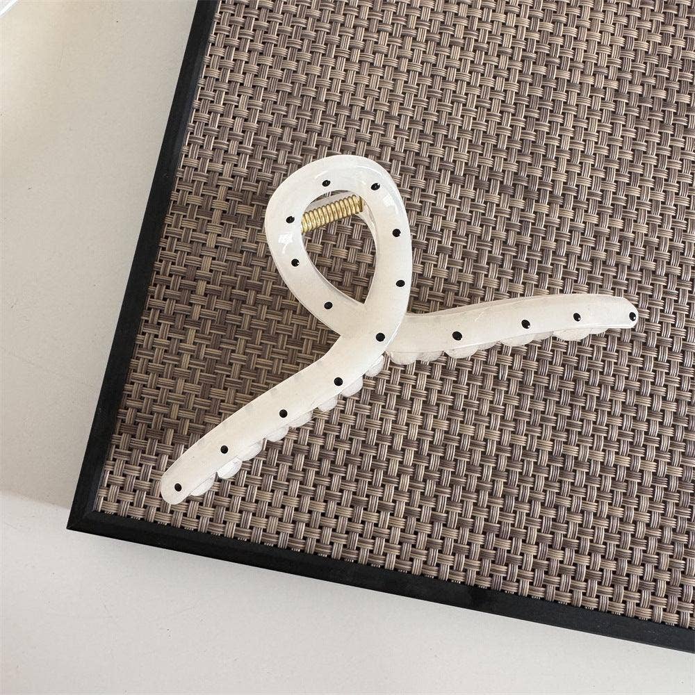 Marfim Grampo de cabelo elegante Wave Point FJ891594 para senhora para venda a revendedores na Faire1