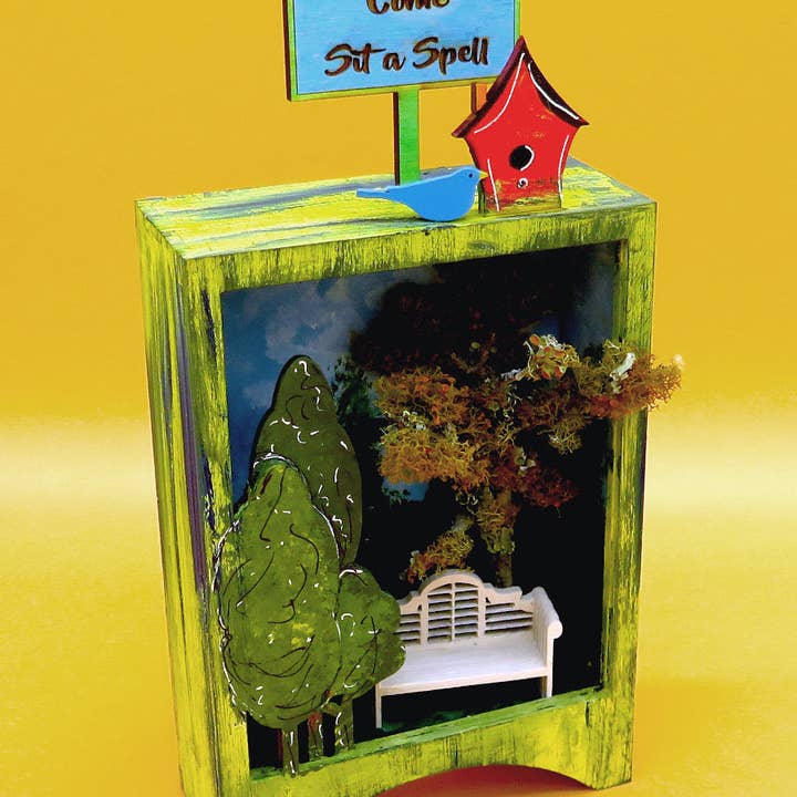 Mary Engelbreit Studios - Wholesale DIY Craft Kit - Woodland Shadow Box Building Kit4