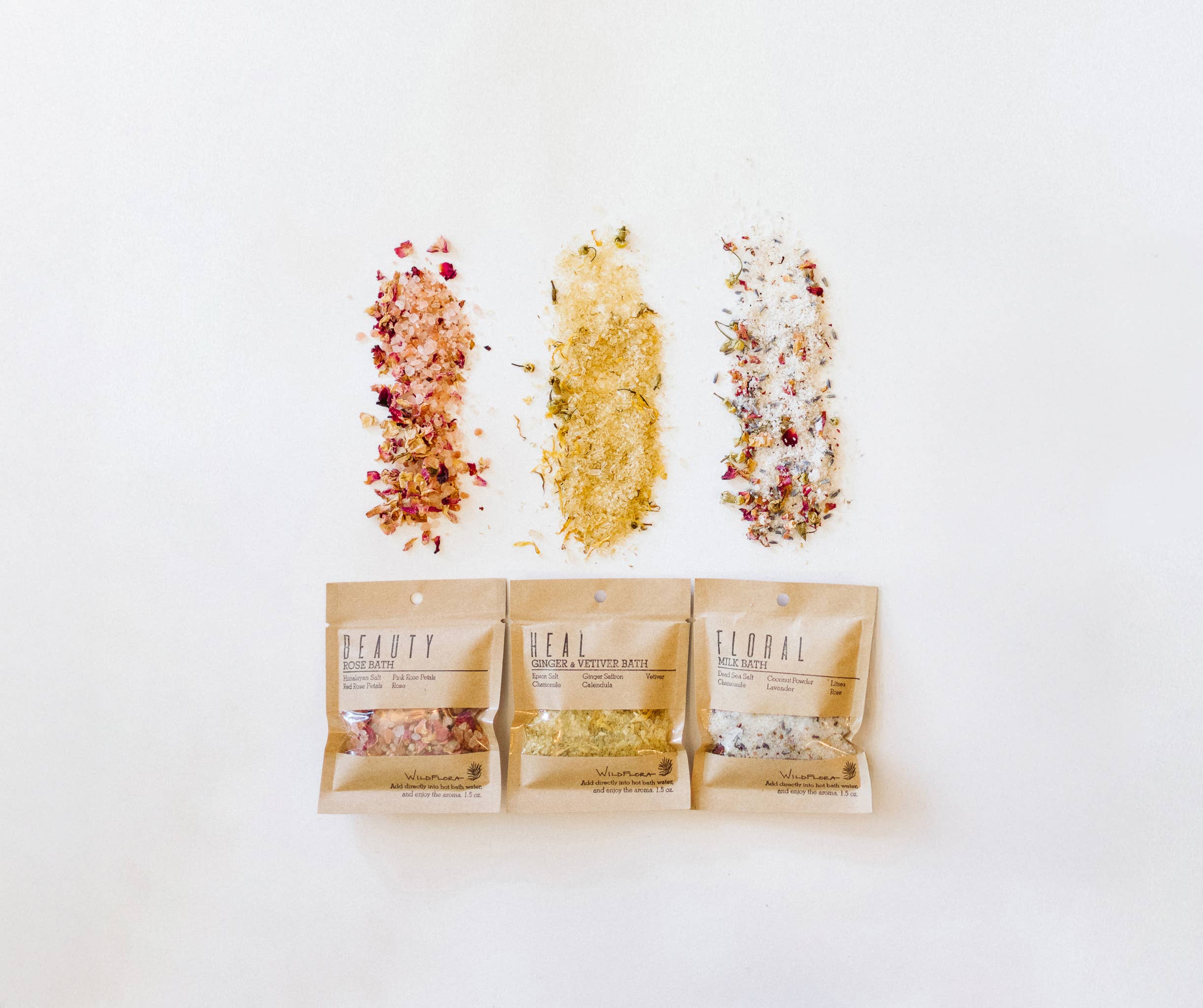 WildFlora - Wholesale Bath Salts - WildFlora Bath Salts - Single Splash Packets