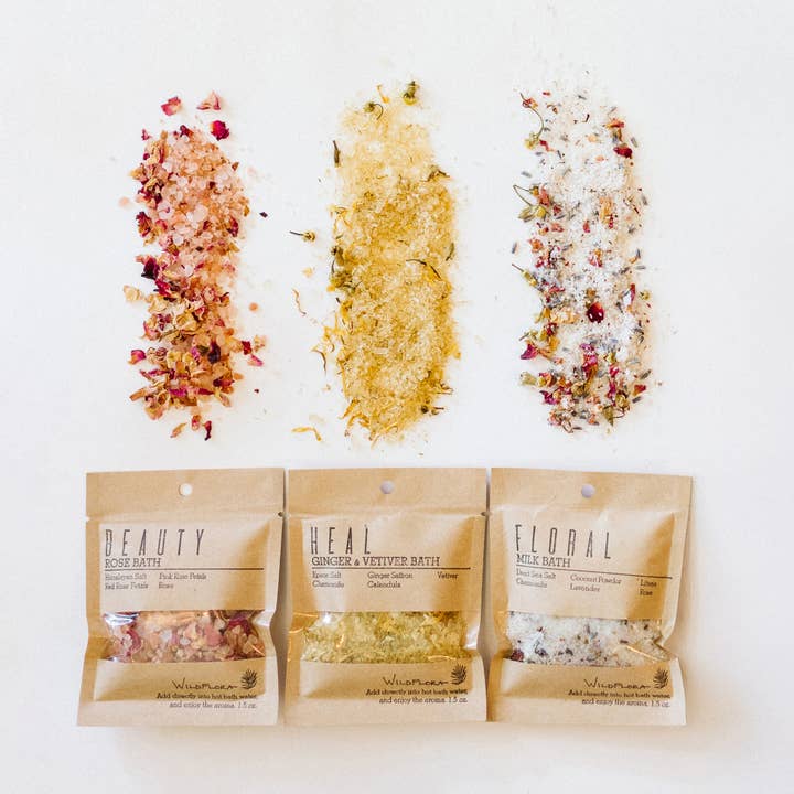 Wholesale WildFlora Bath Salts - Single Splash Packets for wholesale by WildFlora