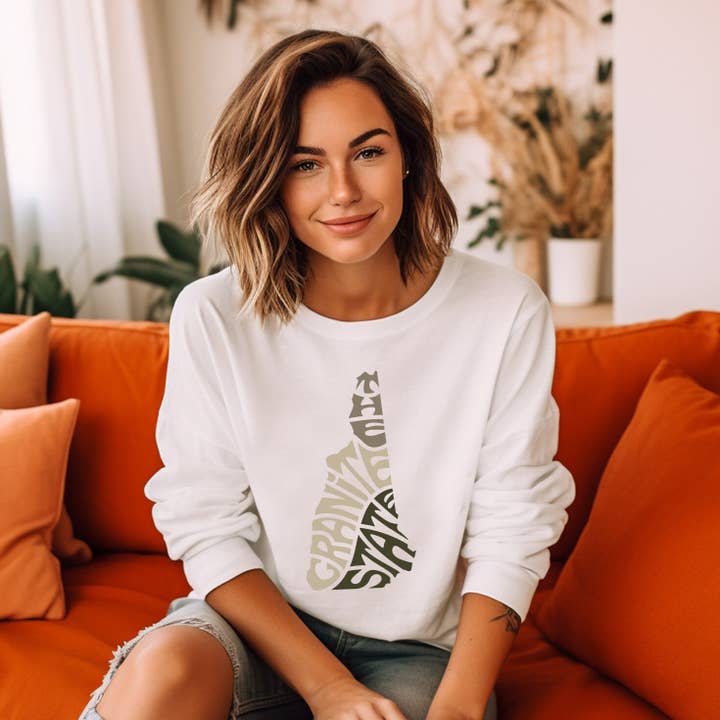 New Hampshire Sweatshirt for wholesale by Monadnock Print & Embroidery