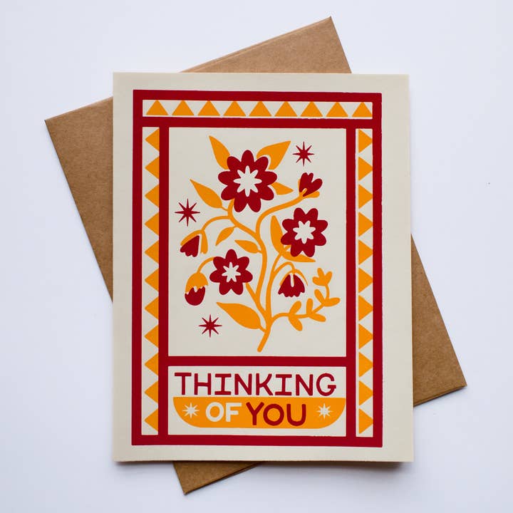 Hand Printed Thinking of You Greeting Card and other Purchase Wholesale lex hundefutter. Free Returns & Net 60 Terms on Faire trending on Faire.