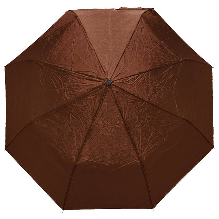 SURTIDO Paraguas compacto manual sólido de 8 paneles y 3 pliegues de venta al por mayor en Faire4