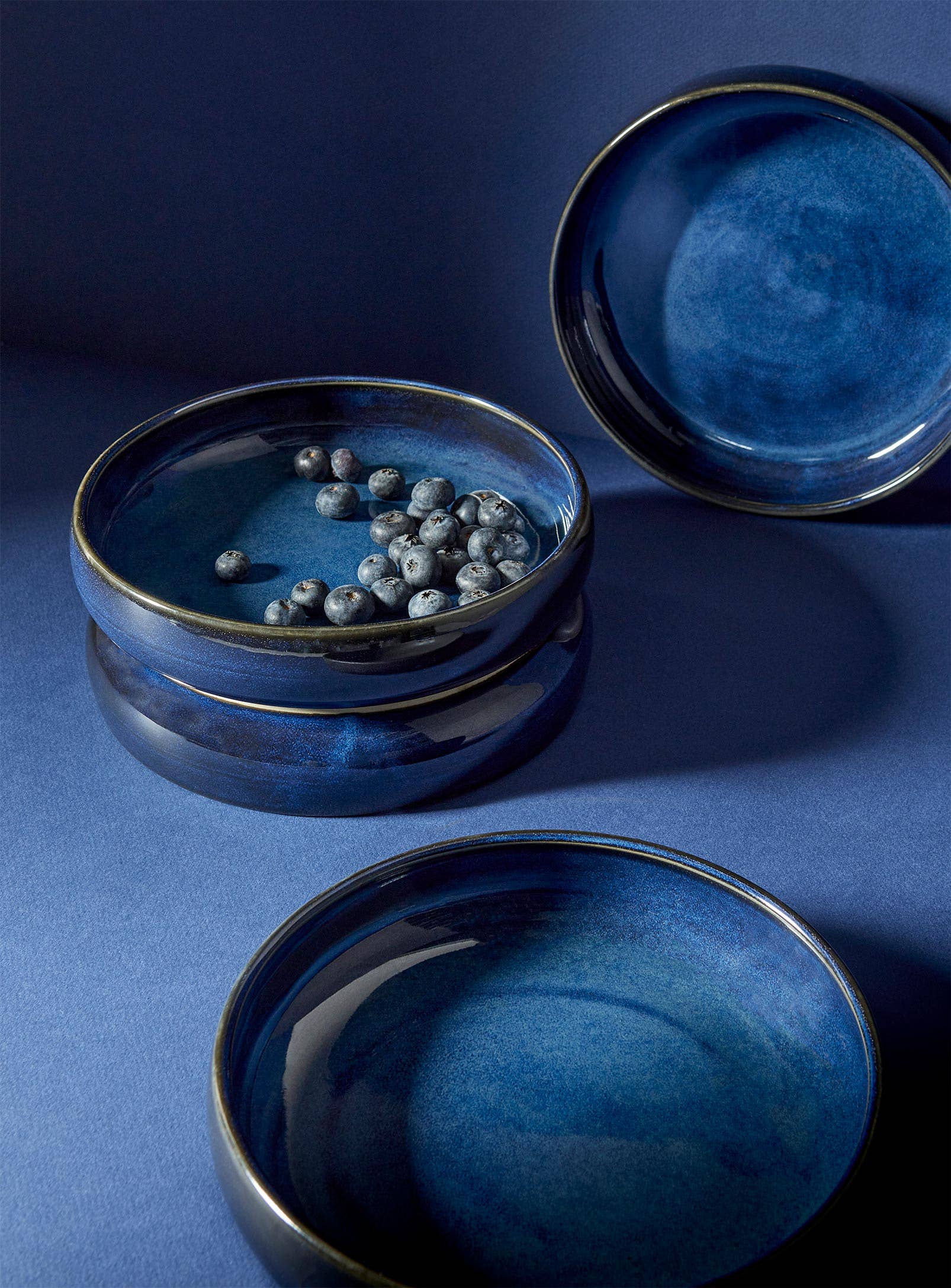 GHARYAN Stoneware & Olive Wood Tableware | Ships from USA - Wholesale Salad Plate - Handmade Stoneware Pasta/Salad Plate | Edan 7.9"19