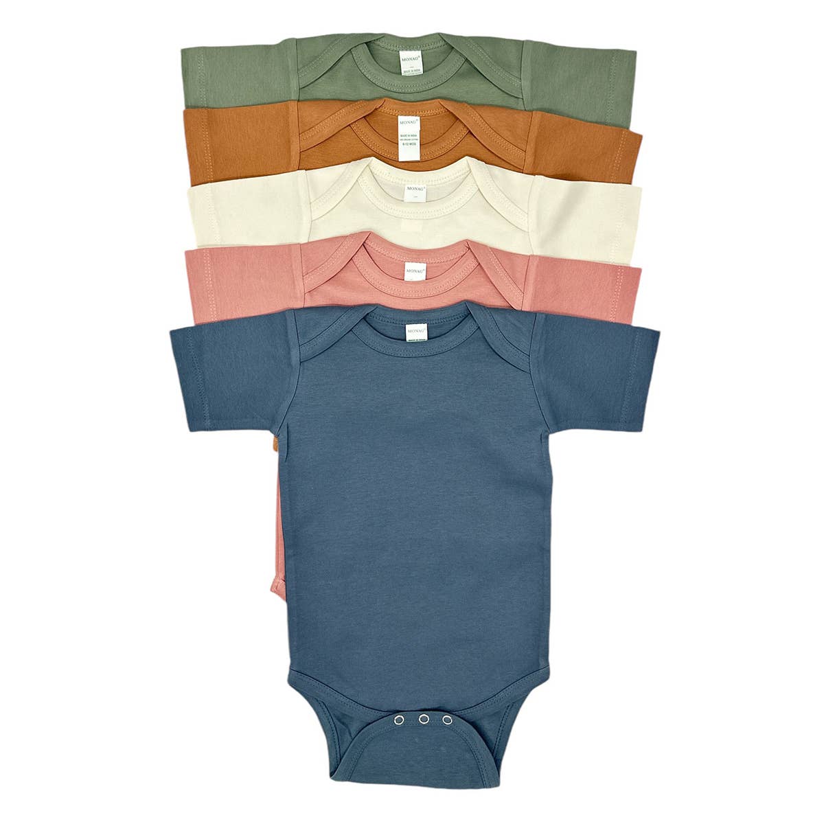 MONAG - Wholesale Bodysuit (Non-Footed) - Baby - Organic Short Sleeve Baby Bodysuit, Baby Essentials2