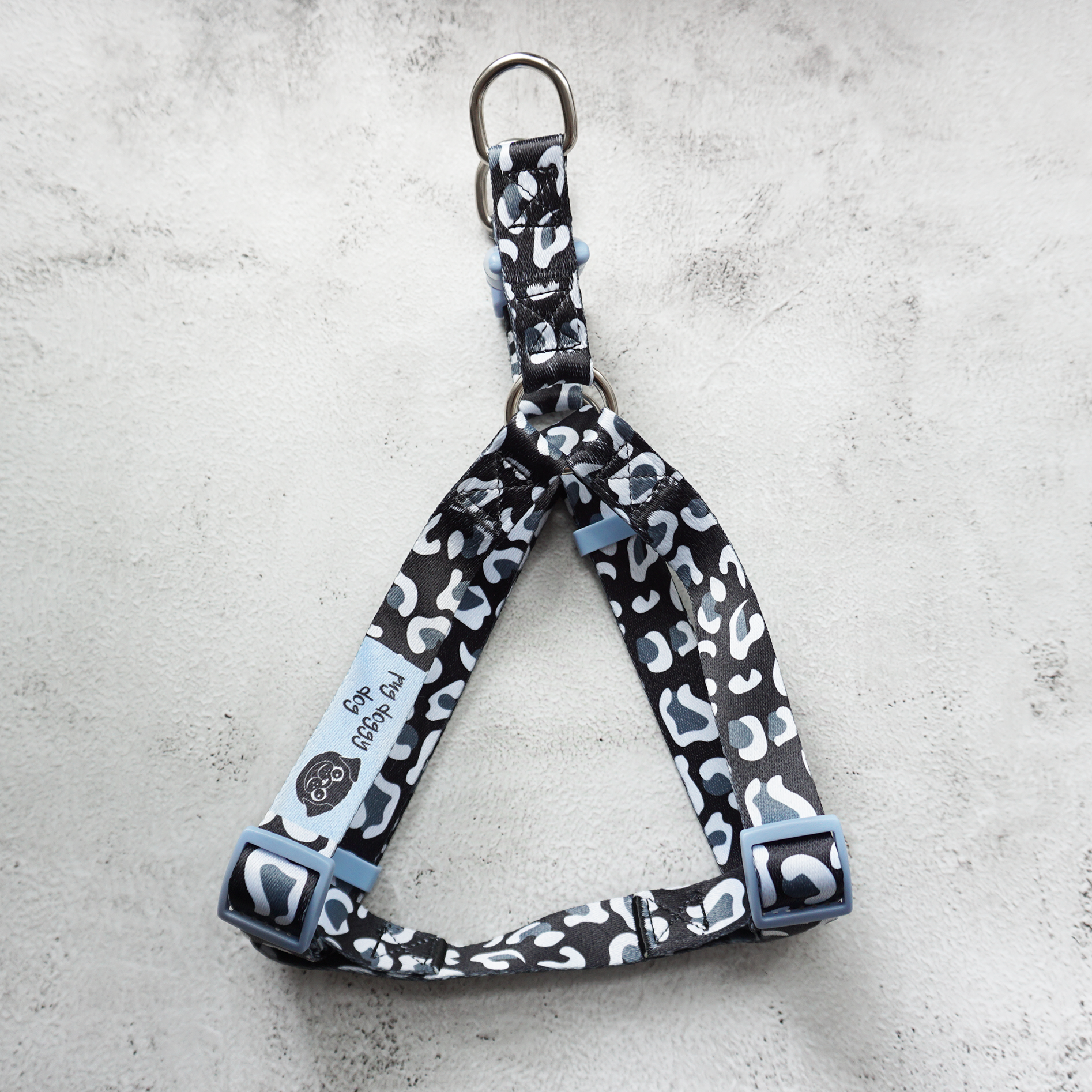 Pug Doggy Dog - Wholesale Pet Harness - Dog - Black and white leopard print harness and lead set9