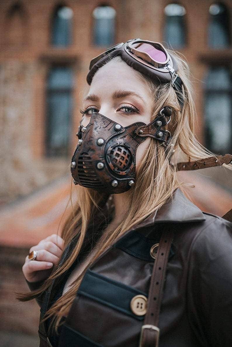 Outcast Props - Wholesale Costume - Unisex - Post Apocalyptic Leather Mask2