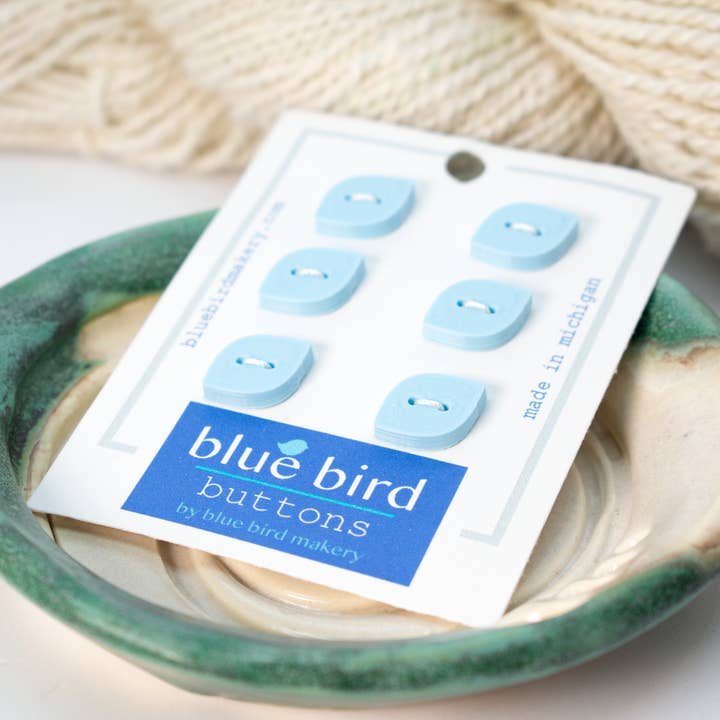 Blue Bird Makery - Wholesale Sewing button/snap - 12mm Midcentury Petal Buttons4