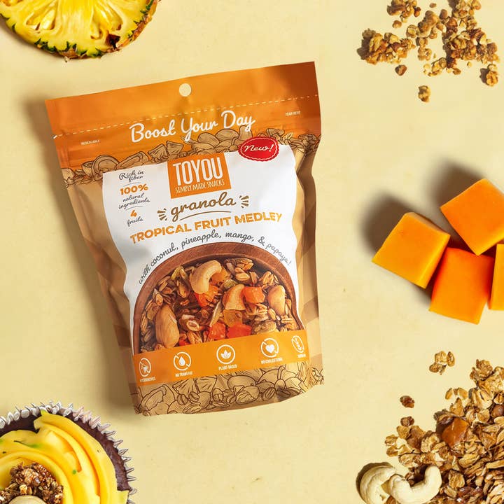 ToYou Snacks - Wholesale Granola - TROPICAL FRUIT MEDLEY 340 G2