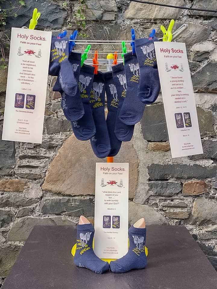 De nederige ezel, de kerstezel, voor wholesale door Holy Socks