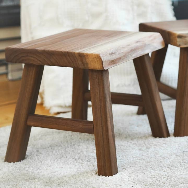Live Edge Walnut Stool for wholesale by Room-3