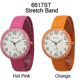 Time World USA – Relógio de pulso - Mulher por atacado – 6 Relógios Geneva Stretch1