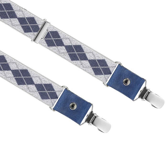 Les Bretelles De Léon - Wholesale Belt - Women's - Women's Silver Diamond Thin Suspenders