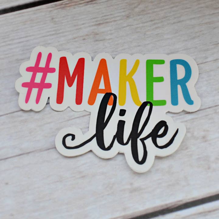 Hashtag Maker liv vinyl klistermärke för wholesale av 3amgracedesigns