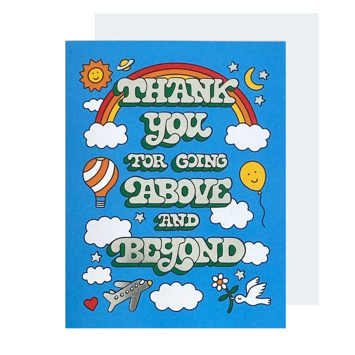 Above & Beyond Thank You Card for wholesale by The Social Type