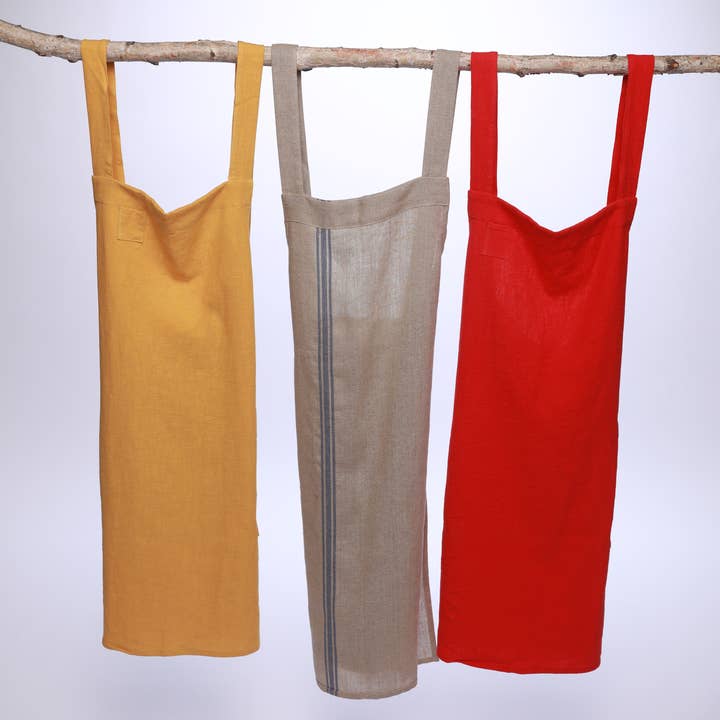 Nossilac – wholesale Apron – French Linen Crossback Apron