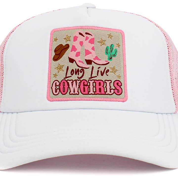 KBETHOS - Wholesale Truckerpet - Dames - Long Live Cowgirls Meshback balpet12